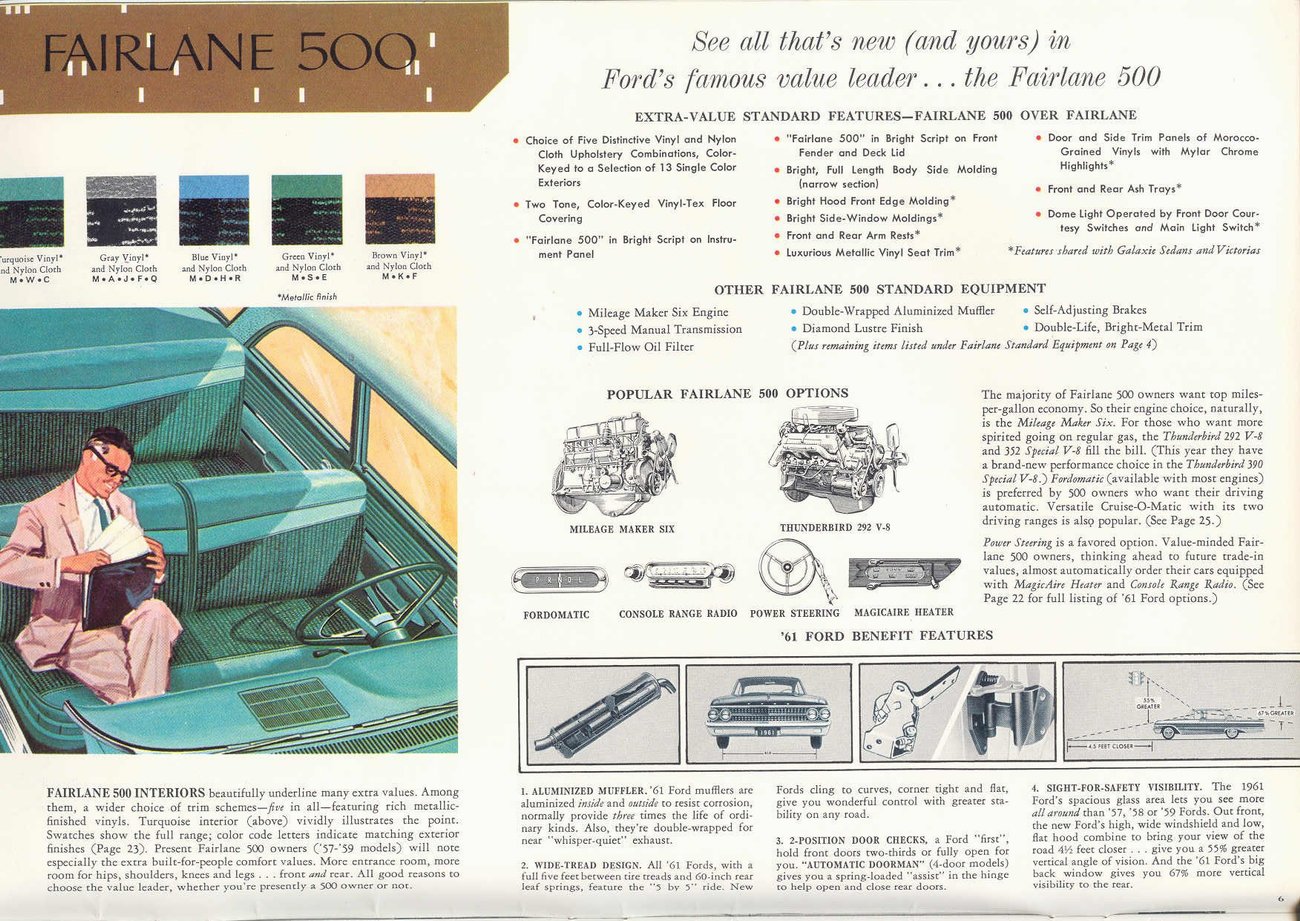 1961 Ford Prestige Brochure Page 1